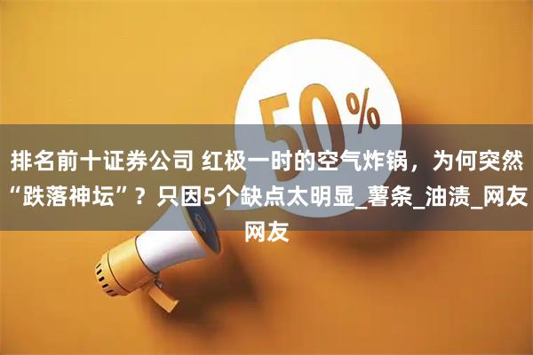 排名前十证券公司 红极一时的空气炸锅，为何突然“跌落神坛”？只因5个缺点太明显_薯条_油渍_网友
